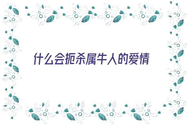 什么会扼杀属牛人的爱情《会伤害属牛人的生肖》