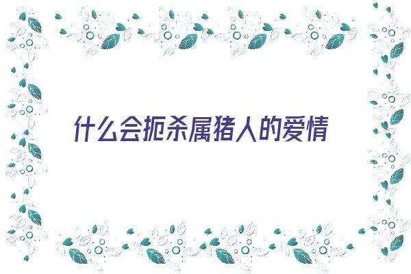 什么会扼杀属猪人的爱情《属猪一生被什么人所害》