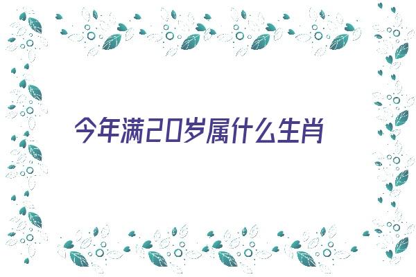  今年满20岁属什么生肖《今年满20岁属什么生肖2020》 生肖运势