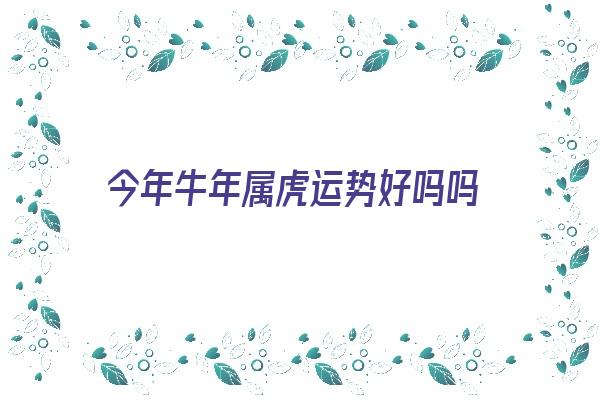 今年牛年属虎运势好吗吗《今年牛年属虎的运势怎么样2021》