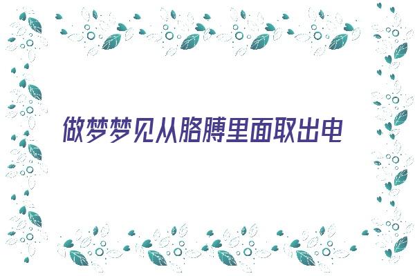 做梦梦见从胳膊里面取出电脑芯片《做梦梦见从胳膊里面取出电脑芯片什么意思》