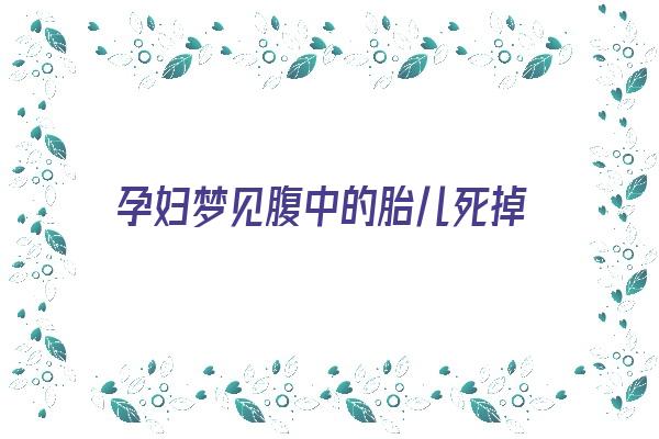 孕妇梦见腹中的胎儿死掉《孕妇梦见腹中的胎儿死掉了》