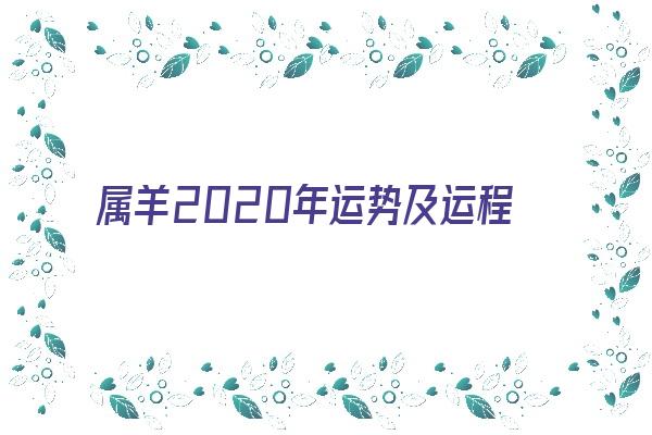 属羊2020年运势及运程《属羊2024年的运势及运程》