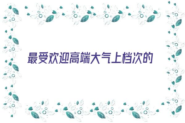 最受欢迎高端大气上档次的房地产中介公司起名字大全《好听的房地产中介公司名字》