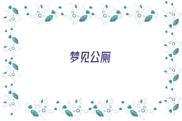 梦见公厕《梦见公厕很脏很多屎》