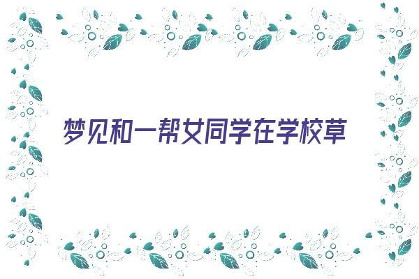 梦见和一帮女同学在学校草坪边吃东西《梦见和一帮女同学在学校草坪边吃东西》