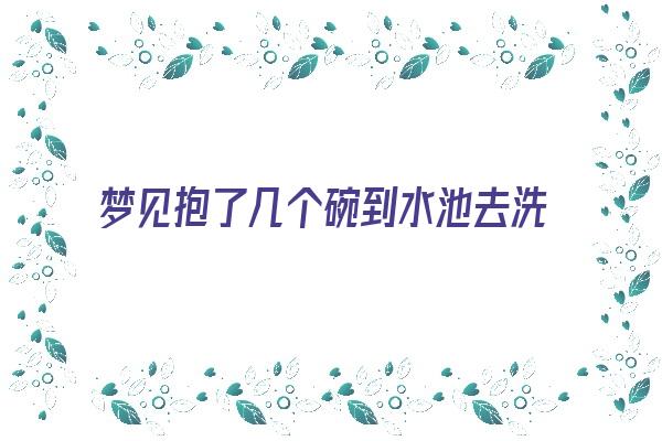 梦见抱了几个碗到水池去洗《梦见抱了几个碗到水池去洗碗》