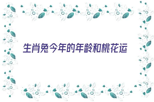  生肖兔今年的年龄和桃花运如何《属兔的今年的桃花运怎么样》 生肖运势