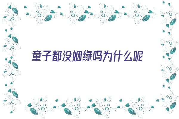 童子都没姻缘吗为什么呢《童子都没姻缘吗为什么呢》