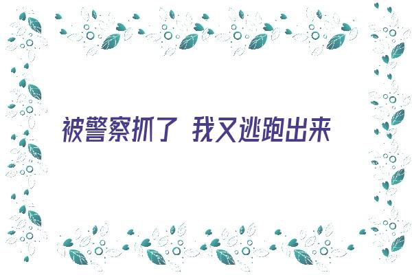 被警察抓了 我又逃跑出来了《被警察抓了 我又逃跑出来了怎么办》