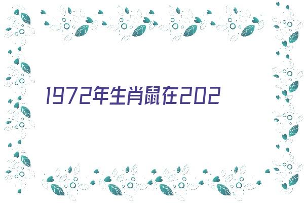 1972年生肖鼠在2022年运势《1972年生肖鼠2022年运势大全》