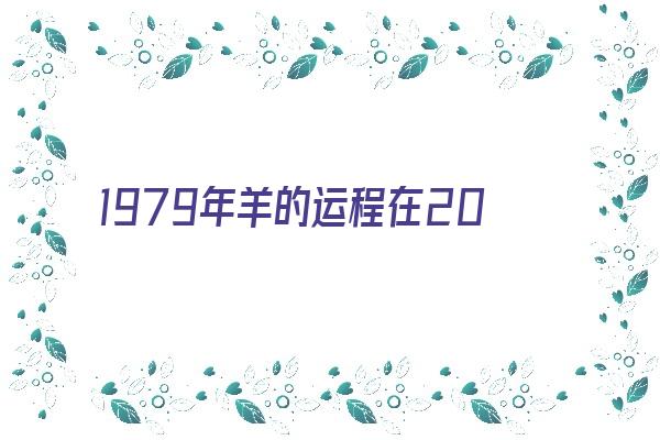 1979年羊的运程在2021年《1979年的羊在2021年的运程》