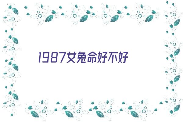 1987女兔命好不好《1987女兔命好不好9月出生》