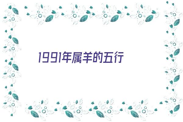  1991年属羊的五行《1991年属羊的五行属什么》 生肖运势