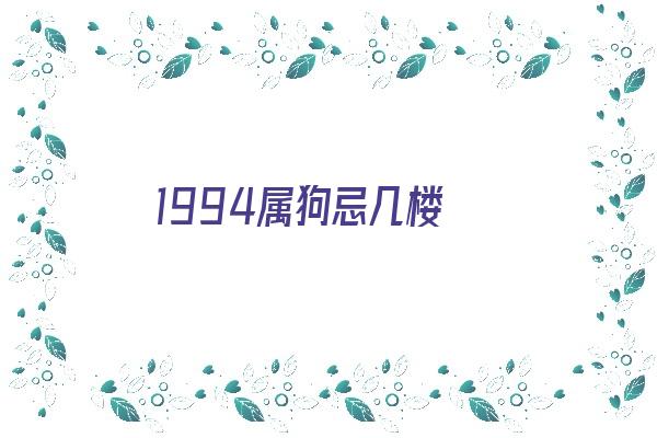 1994属狗忌几楼《1994属狗忌几楼8楼好吗》