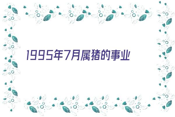 1995年7月属猪的事业运