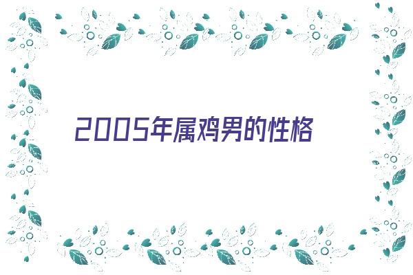 2005年属鸡男的性格