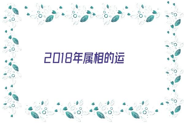  2018年属相的运《2018年属相运势》 生肖运势