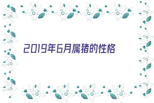 2019年6月属猪的性格姻缘《2019年6月属猪的性格姻缘如何》