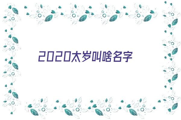  2020太岁叫啥名字 生肖运势