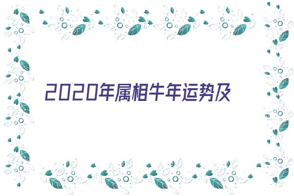  2020年属相牛年运势及运程《2020年属相牛年运势及运程详解》 生肖运势