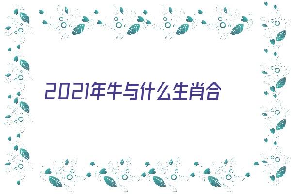 2021年牛与什么生肖合《2021年牛与什么生肖合财》