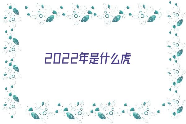 2022年是什么虎《2022年是什么虎、什么命?》