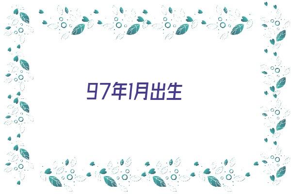  97年1月出生《97年1月出生的属牛人的婚姻》 生肖运势