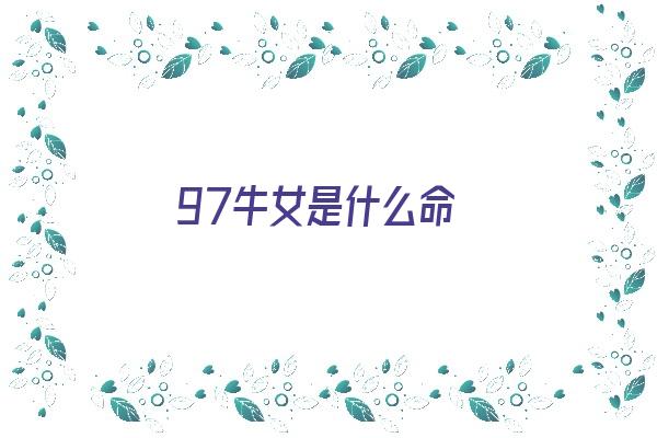 97牛女是什么命《97牛女是什么命 五行属什么》